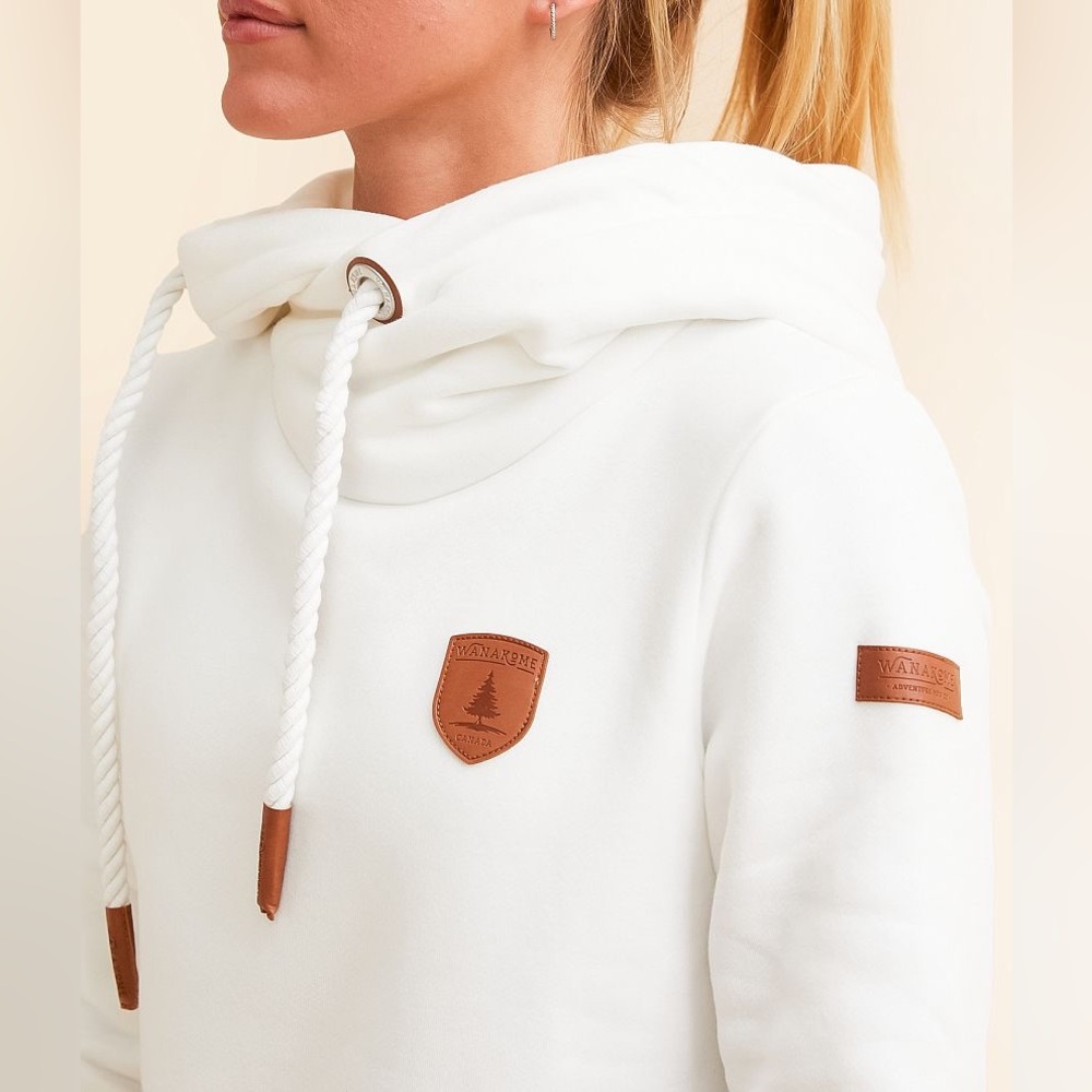Wanakome Artemis Hooded Sweatshirt in Ivory - Picture 3 of 13